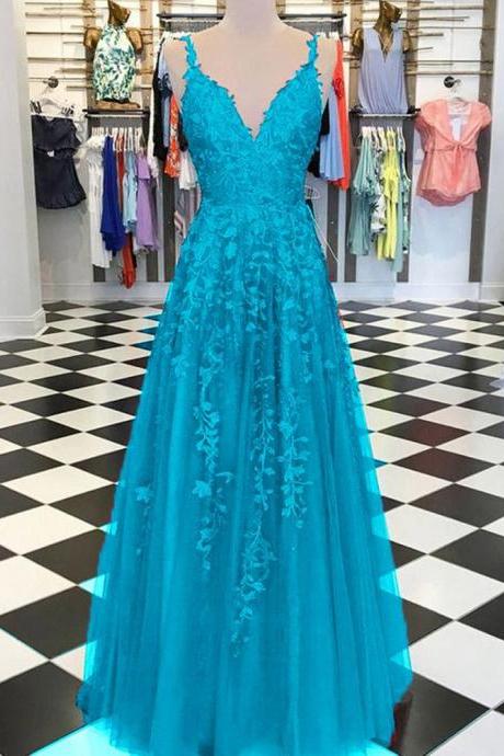 Burgundy / Turquoise / Green Fancy Girls Burgundy Lace Appliques Prom Dresses With Straps