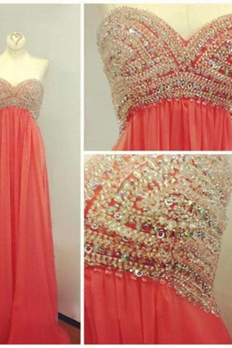 Sweetheart Prom Dresses,A-Line Prom Dress,Beading Prom Dress,Simple Prom Dress,Chiffon Prom Dress,Modest Evening Gowns,Elegant Party Dress,Elegant Prom Dresses,2023 Formal Gowns For Teens