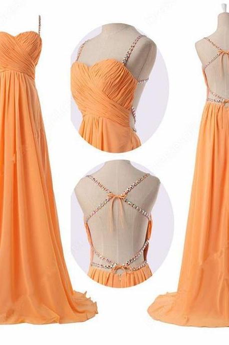 Backless Prom Dresses,Prom Dress,Backless Prom Gown,Open Back Prom Dresses,Open Backs Evening Gowns,2023 Evening Gown,Chiffon Beaded Bodice Party DressFor Teens Girls