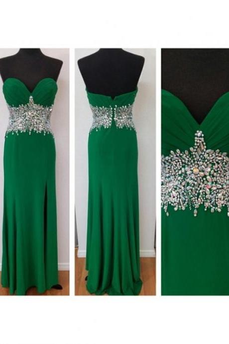 Prom Dresses,Green Prom Gowns,Green Prom Dresses, Party Dresses,Long Prom Gown,Prom Dress,Sparkle Evening Gown,Sparkly Party Gowbs