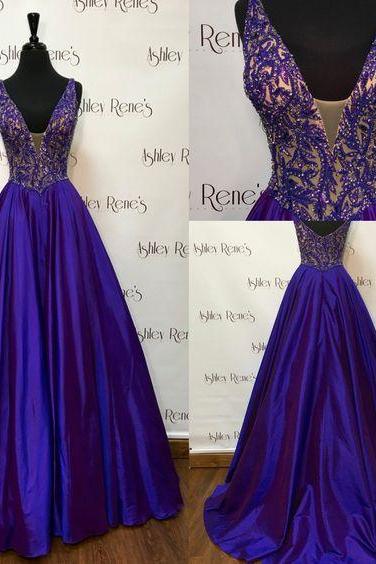 Royal Blue Prom Dress,Ball Gown Prom Dress,Satin Prom Gown,Backless Prom Dresses,Sexy Evening Gowns,Evening Gown,Party Dress,Satin Formal Gowns For Teens