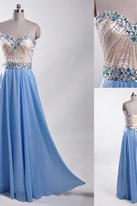 Prom Dresses,Elegant Evening Dresses,Long Formal Gowns,Beaded Party Dresses,Chiffon Pageant Formal Dress,Backless Prom Dresses