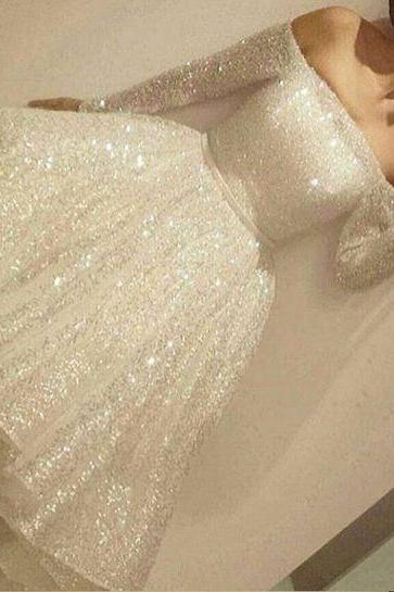 Charming Short Prom Dress, Sparkly Homecoming Dresses, Homecoming Dresses Sparkly, Ivory Homecoming Dress, Woman Evening Dress, Short Dress