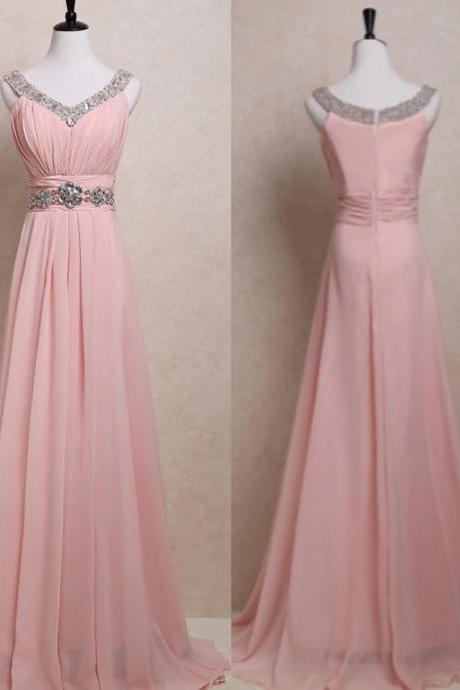 Blush Pink Prom Dresses,Straps Prom Gowns,Pink Prom Dresses,2023 Party Dresses 2023,Long Prom Gown,Open Backs Prom Dress,Sparkle Evening Gowns