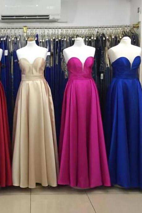 A Line Prom Dresses Sexy Sleeveless Vestido De Festa Floor Length Formal Gowns