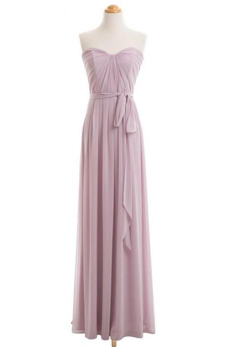 Dusty Purple Bridesmaid Dress, Long Bridesmaid Dress, Bridesmaid Dresses Cheap, 2023 Bridesmaid Dress, Chiffon Bridesmaid Dress, Bridesmaid Dresses Women