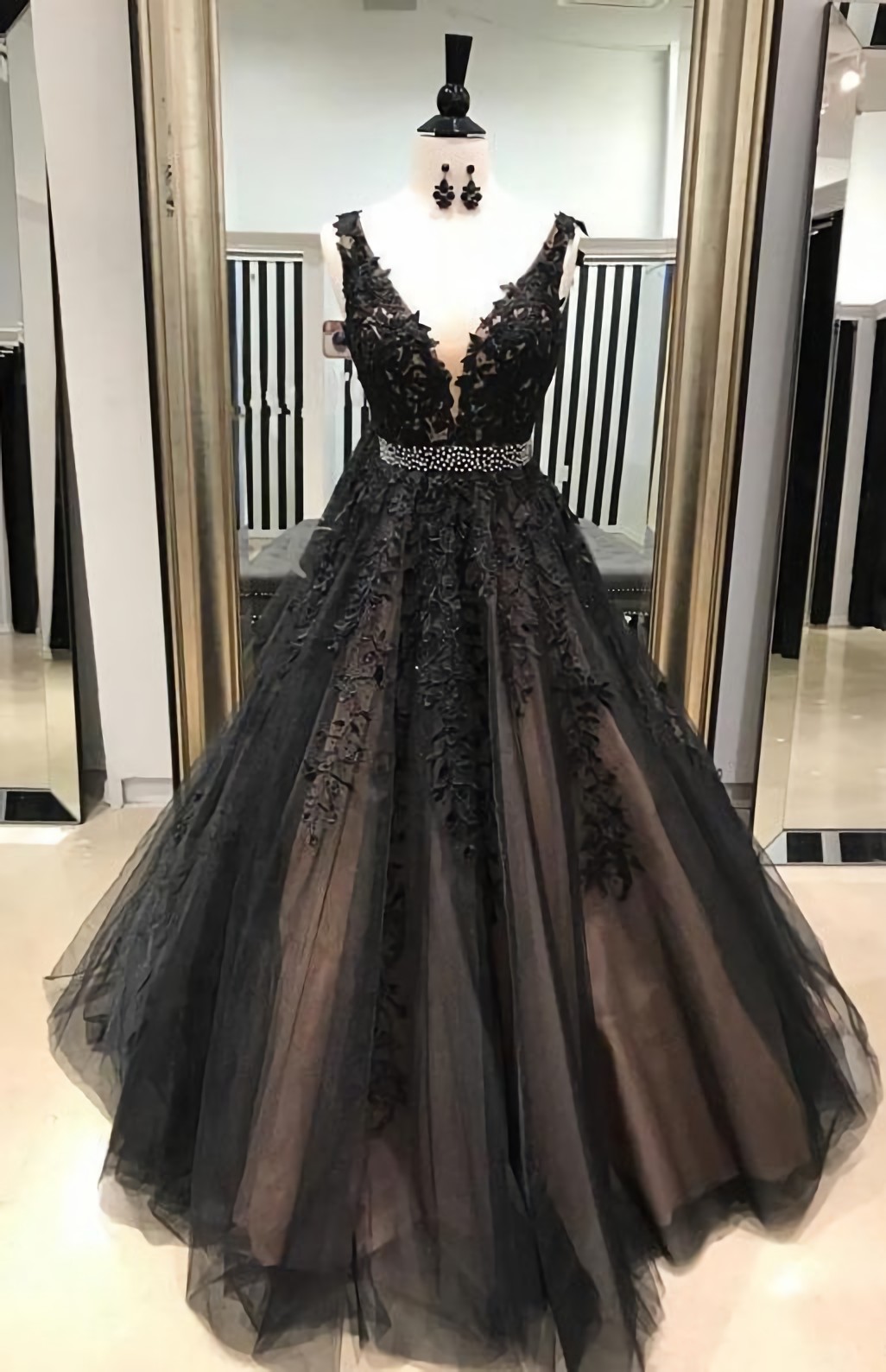 16th Birthday Black A Line Homecoming Dress Black Short Mini Party Dress C2617